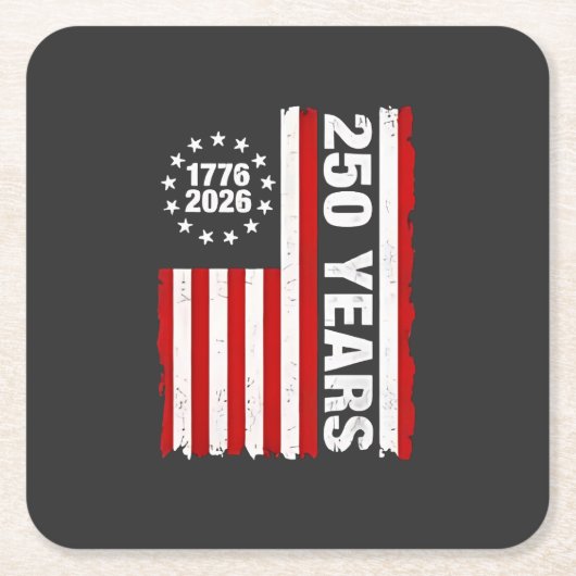 Verenigde Staten Semiquincentennial 250ste Jubile Kartonnen Onderzetters (Voorkant)