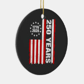  Verenigde Staten Semiquincentennial 250ste Jubile Keramisch Ornament (Rechts)