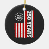  Verenigde Staten Semiquincentennial 250ste Jubile Keramisch Ornament (Voorkant)