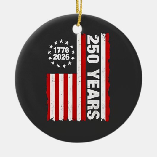 Verenigde Staten Semiquincentennial 250ste Jubile Keramisch Ornament (Voorkant)
