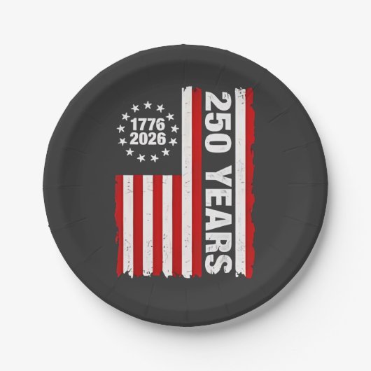  Verenigde Staten Semiquincentennial 250ste Jubile Papieren Bordje (Voorkant)