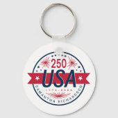 Verenigde Staten Semiquincentennial 250ste verjaar Sleutelhanger (Voorkant)