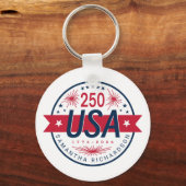 Verenigde Staten Semiquincentennial 250ste verjaar Sleutelhanger (Voorkant)