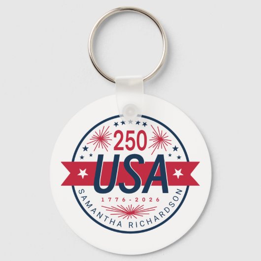 Verenigde Staten Semiquincentennial 250ste verjaar Sleutelhanger (Achterkant)