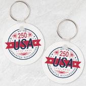 Verenigde Staten Semiquincentennial 250ste verjaar Sleutelhanger
