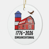 Verenigde Staten Semiquincentennial 250th Jubileum Keramisch Ornament (Links)