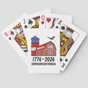Verenigde Staten Semiquincentennial 250th Jubileum Pokerkaarten