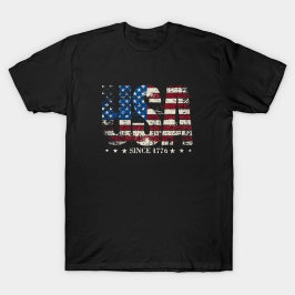 Verenigde Staten sinds 1776 Amerikaanse vlag T-shirt