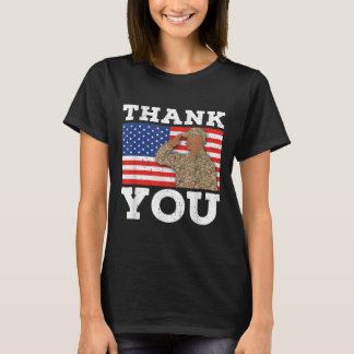 Verenigde Staten Soldaat Patriot Veteraan Vlag Mem T-shirt