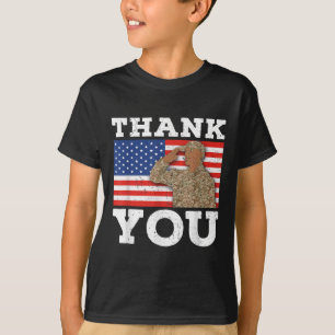 Verenigde Staten Soldaat Patriot Veteraan Vlag Mem T-shirt