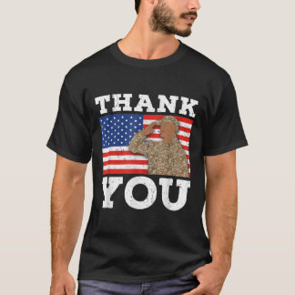 Verenigde Staten Soldaat Patriot Veteraan Vlag Mem T-shirt