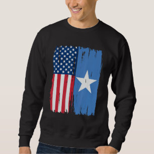 Verenigde Staten Somalië Halve Amerikaanse Vlag Ro Trui
