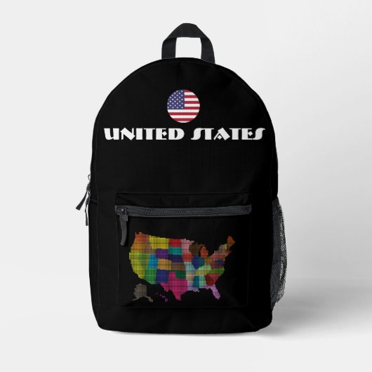 Verenigde Staten Speciale Toeristische Gift Classi Bedrukte Rugzak (Voorkant)