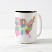 Verenigde Staten Speciale Toeristische Gift Classi Tweekleurige Koffiemok (Voorkant rechts)