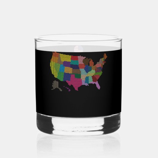 Verenigde Staten Speciale Toeristische Gift Classi Whisky Glas (Achterkant)