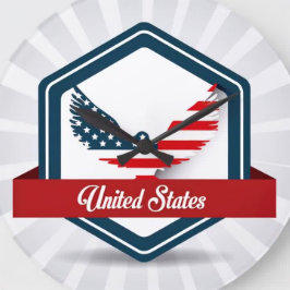 Verenigde Staten Square Wall klok