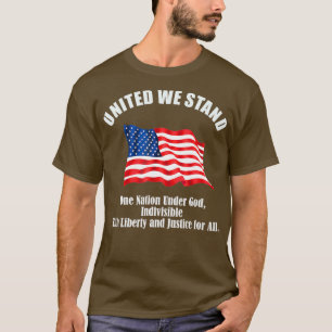 Verenigde Staten staan één natie onder God T-shirt