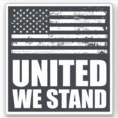 Verenigde Staten staan op de dunne blauwe lijn Ame Sticker (Voorkant)