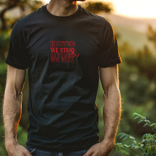 Verenigde Staten staan voor rood motivatie gezegde T-shirt