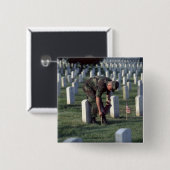 Verenigde Staten, staat Virginia, Arlington. Vierkante Button 5,1 Cm (Voorkant /achterkant)