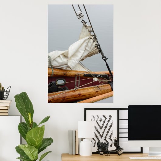 Verenigde Staten, staat Washington, havenstad. Zei Poster (Thuiskantoor)