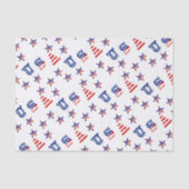 Verenigde Staten Stars and Stripes Tissuepapier (Voorkant)