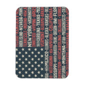 Verenigde Staten |Staten en hoofdsteden Magneet (Verticaal)