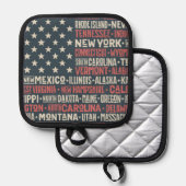 Verenigde Staten |Staten en hoofdsteden Pannenlap (Voorkant / Achterkant)