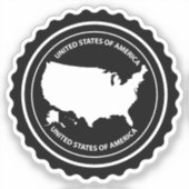 Verenigde Staten Sticker (Voorkant)