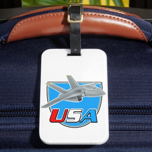 Verenigde Staten straalvliegtuig logo Bagagelabel (Voorkant Insitu 2)
