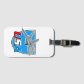 Verenigde Staten straalvliegtuig logo Bagagelabel (Voorkant (horizontaal))