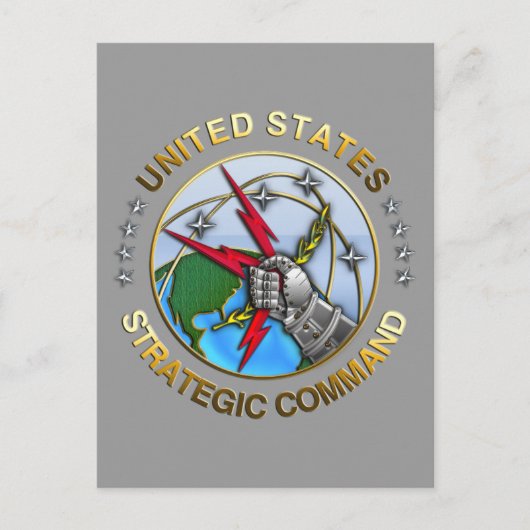 Verenigde Staten Strategic Command Briefkaart (Voorkant)