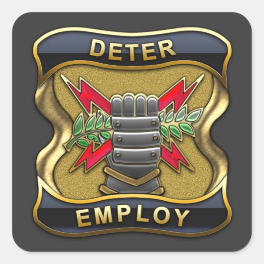 Verenigde Staten Strategic Command Vierkante Sticker (Voorkant)