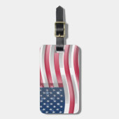 Verenigde Staten: Stripes & Stars in Bold Design Bagagelabel (Voorkant verticaal)