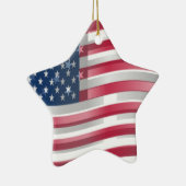Verenigde Staten: Stripes & Stars in Bold Design Keramisch Ornament (Rechts)