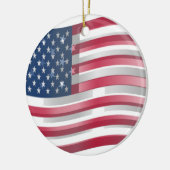 Verenigde Staten: Stripes & Stars in Bold Design Keramisch Ornament (Links)
