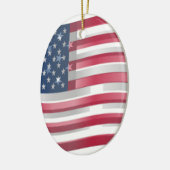 Verenigde Staten: Stripes & Stars in Bold Design Keramisch Ornament (Links)