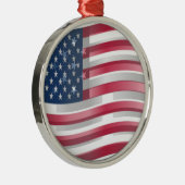Verenigde Staten: Stripes & Stars in Bold Design Metalen Ornament (Rechts)