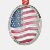 Verenigde Staten: Stripes & Stars in Bold Design Metalen Ornament (Links)