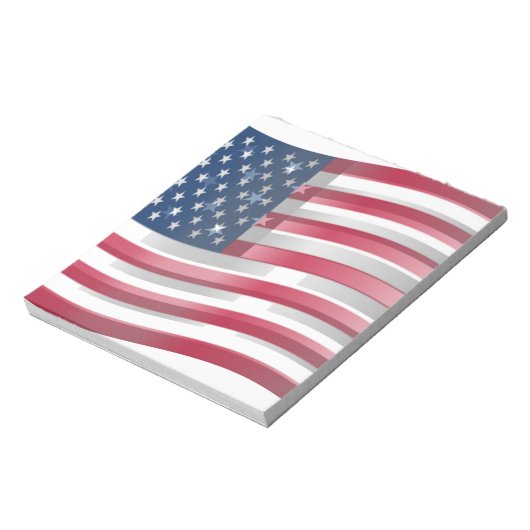 Verenigde Staten: Stripes & Stars in Bold Design Notitieblok (Linkerzijde)