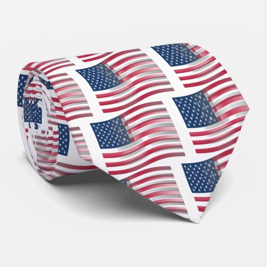 Verenigde Staten: Stripes & Stars in Bold Design Stropdas (Opgerold)