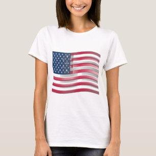 Verenigde Staten: Stripes & Stars in Bold Design T-shirt