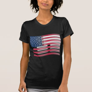 Verenigde Staten: Stripes & Stars in Bold Design T-shirt