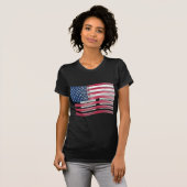 Verenigde Staten: Stripes & Stars in Bold Design T-shirt (Voorkant volledig)