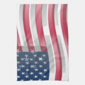 Verenigde Staten: Stripes & Stars in Bold Design Theedoek (Verticaal)