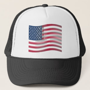 Verenigde Staten: Stripes & Stars in Bold Design Trucker Pet