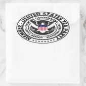Verenigde Staten Tea Party Ovale Sticker (Tas)