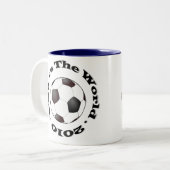 Verenigde Staten tegenover de wereld in 2010 Tweekleurige Koffiemok (Voorkant links)