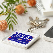 Verenigde Staten - Ter ere van hen die dienden Sleutelhanger (Zijkant)