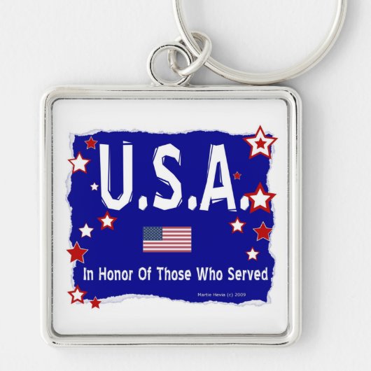 Verenigde Staten - Ter ere van hen die dienden Sleutelhanger (Voorkant)